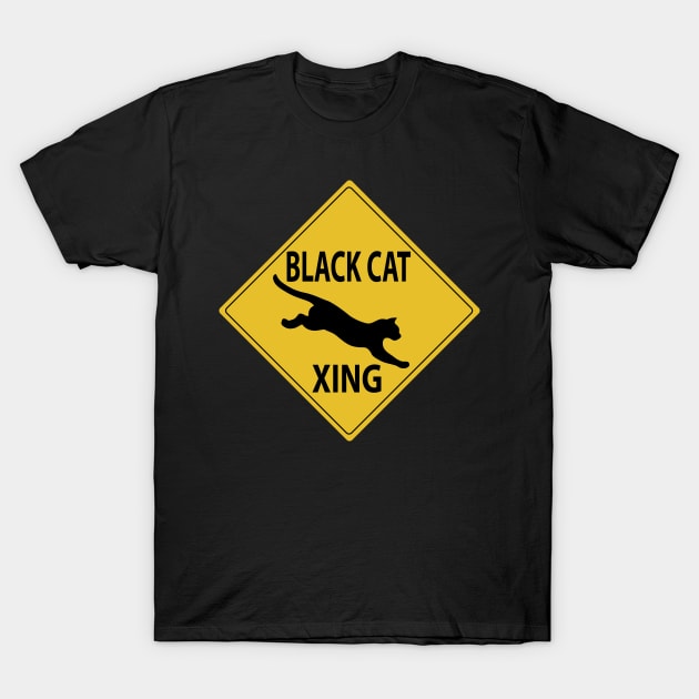 Black Cat XING T-Shirt by SakuraDragon